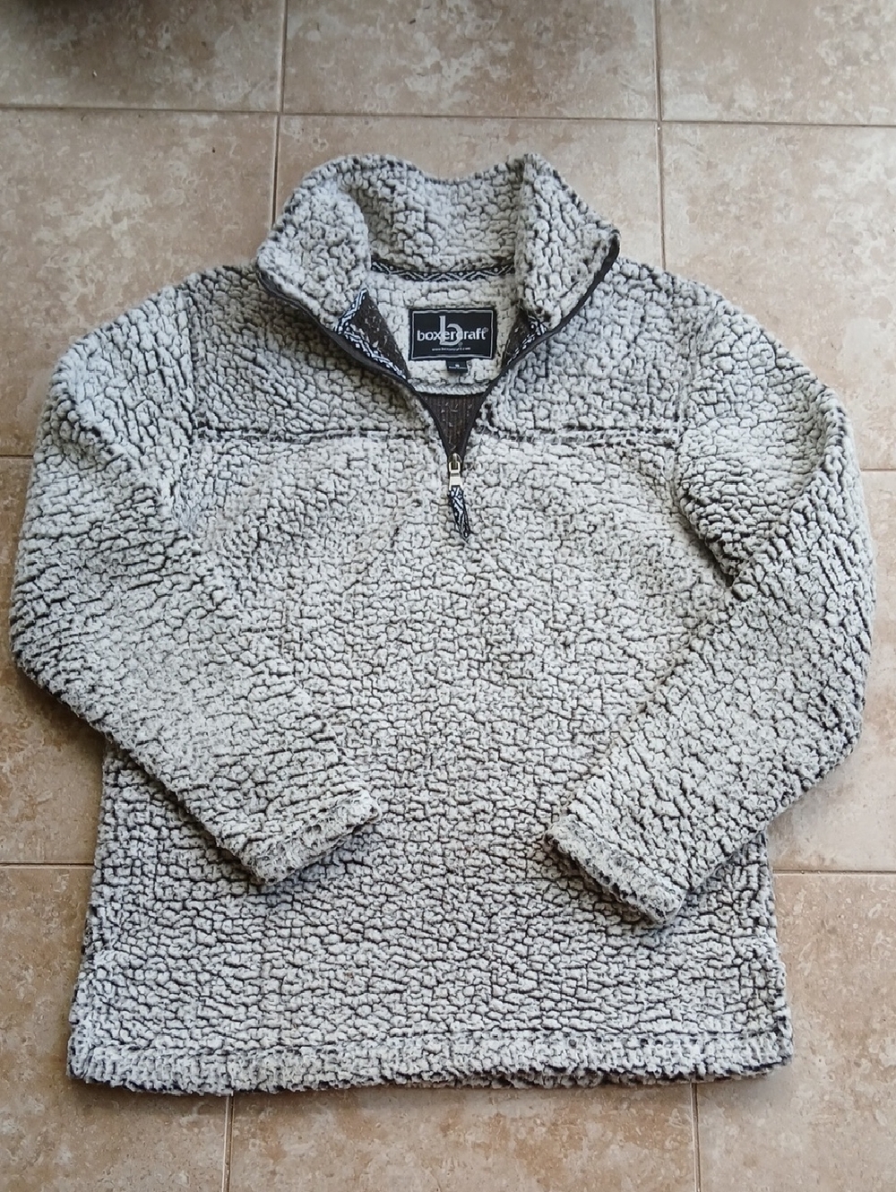 boxercraft Sherpa Half-Zip Pullover with Dark Trim
